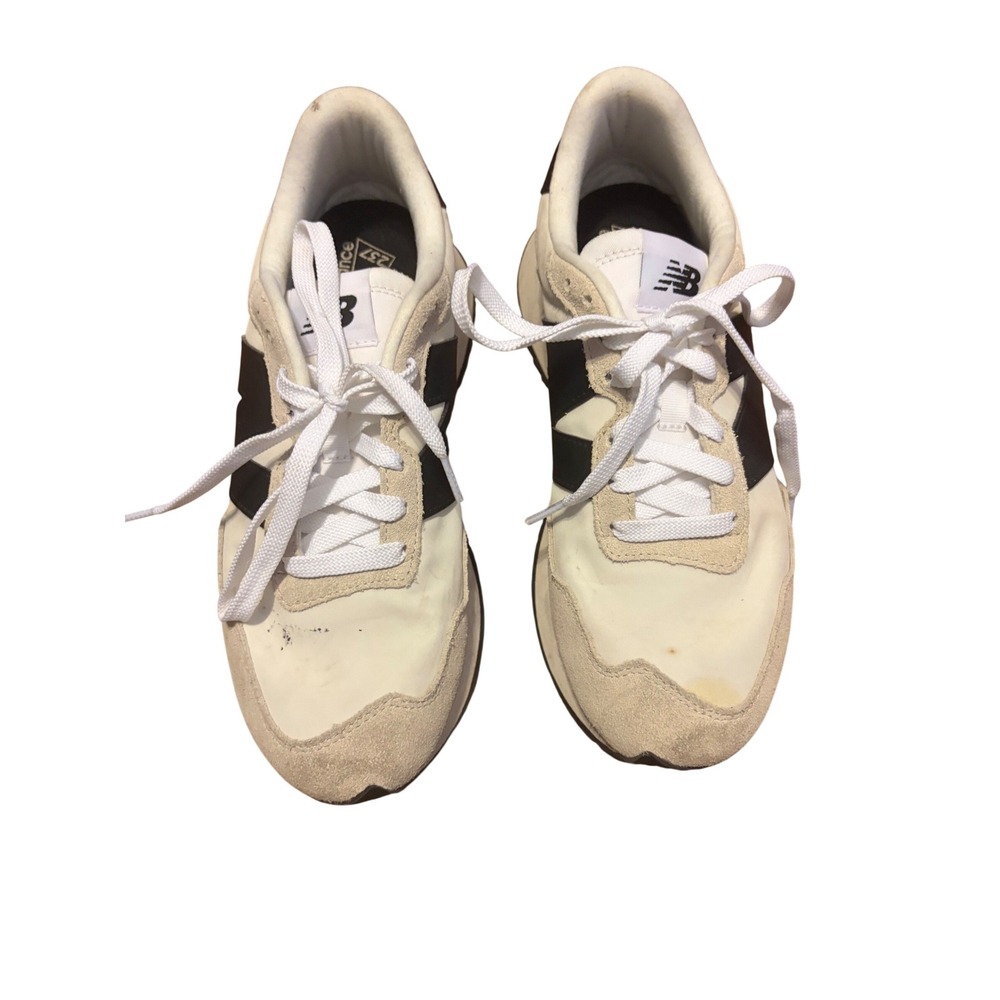 New Balance 237 Lifestyle Sneakers White Black Suede WS237BW Mens 8 Womens 9.5